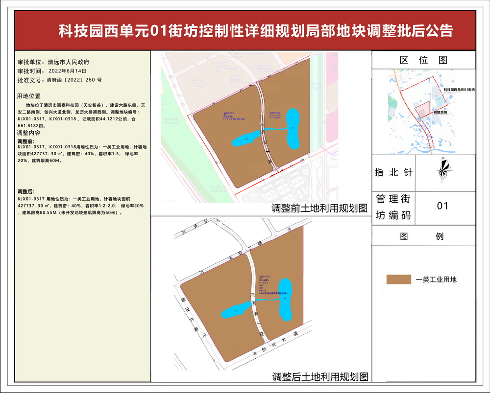 科技園西單元01街坊控制性詳細規(guī)劃局部地塊調整批后公告-s.jpg